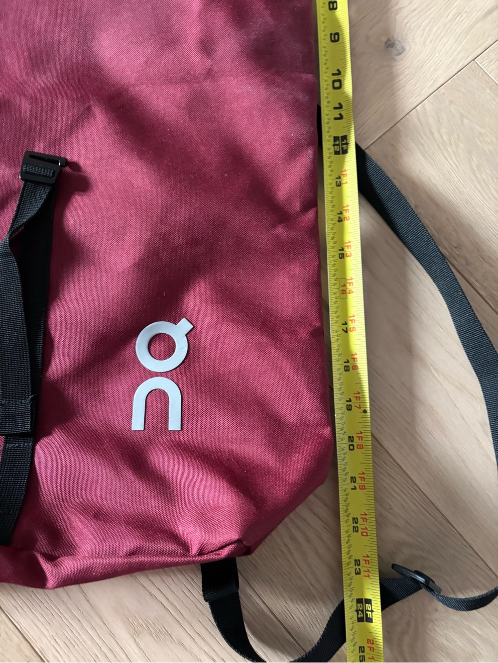 On Cloud Ambassador Backpack Gym Workout Tote Bag Maroon - Picture 7 of 9